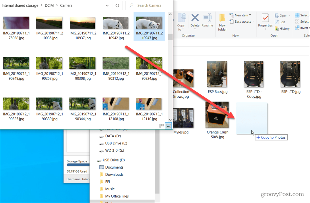 Как да прехвърляте снимки от Android на USB устройство