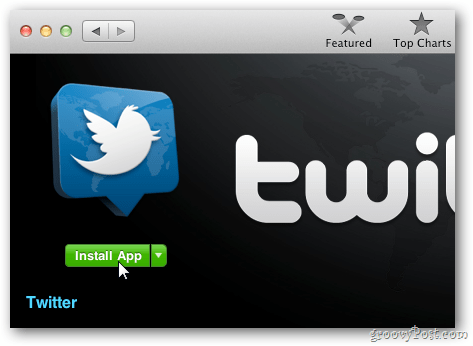 Официално приложение за OS X Twitter