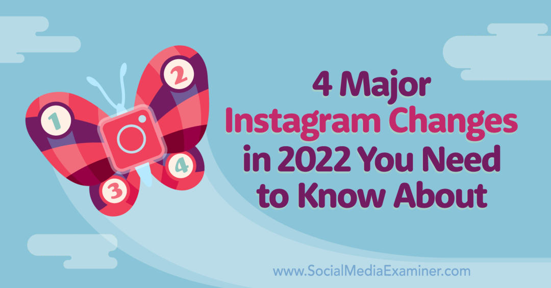 4 основни промени в Instagram през 2022 г., за които трябва да знаете от Марли Броуди в Social Media Examiner.