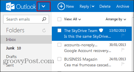 outlook.com за контакти в Gmail