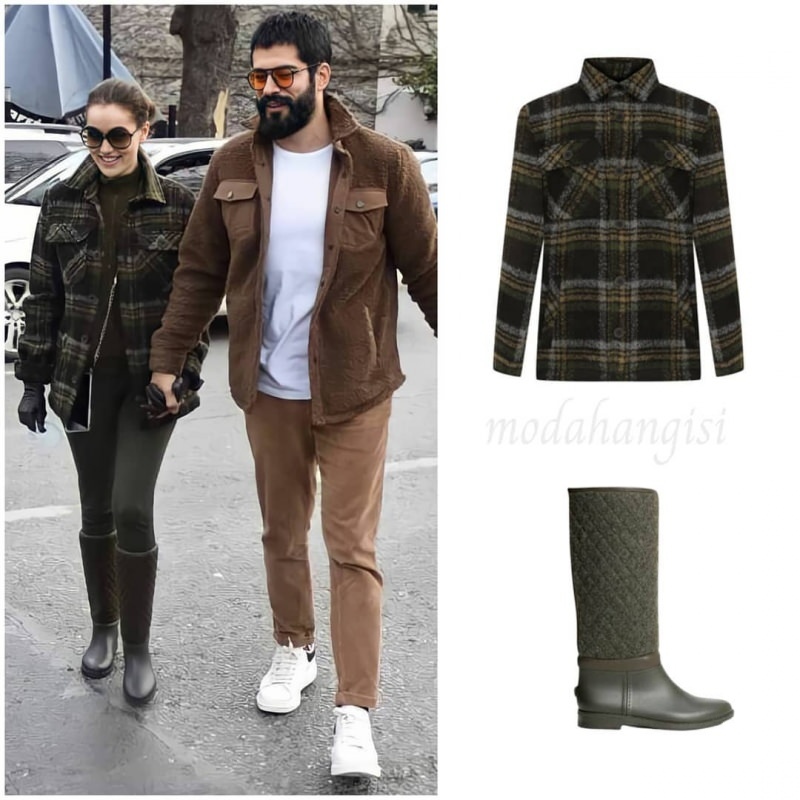 Fahriye Evcen и Burak Özçivit двойка стил облекло