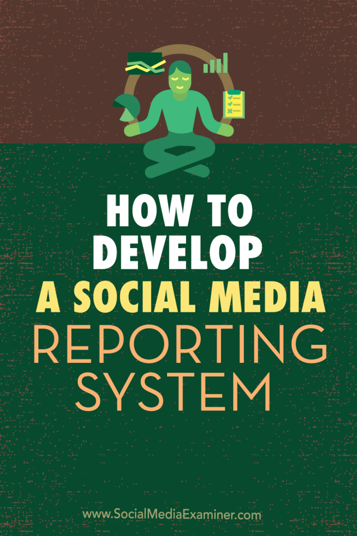 разработване на система за отчитане в социалните медии