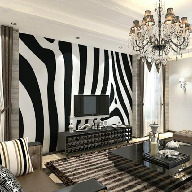 Зебра мода в декорацията на дома