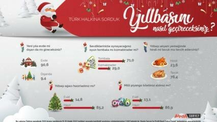 Проучването на Areda обсъди новогодишните предпочитания на турския народ! Пилешкото месо е пуешко през новата година...