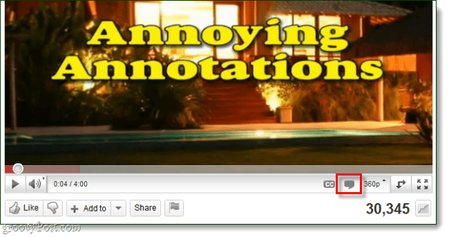 активирайте пояснения за youtube