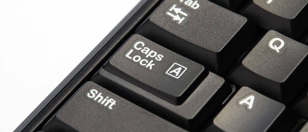 Как да използвате клавиша Shift за деактивиране на Caps Lock