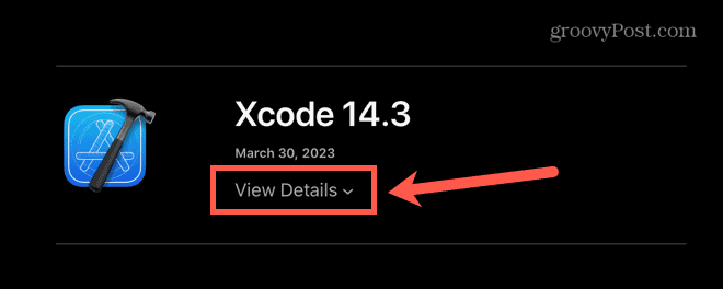 подробности за преглед на xcode