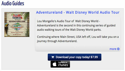 wdw радио аудио турне Adventureland