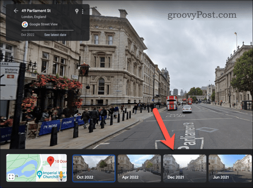 Избор на по-стари изображения на Street View в Google Карти