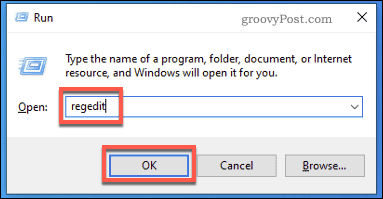 Windows Run Laged Regedit