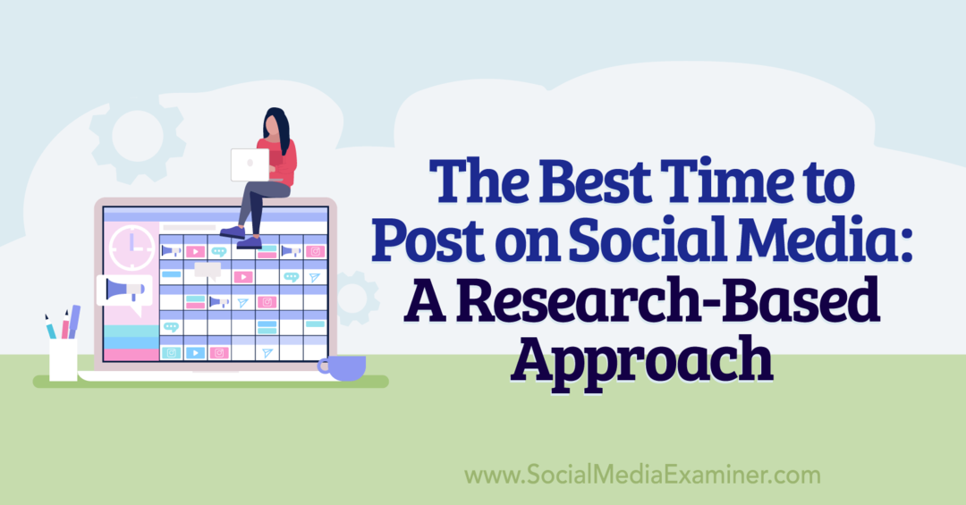 Най-доброто време за публикуване в социалните медии: Изследователски подход от Анна Соненберг