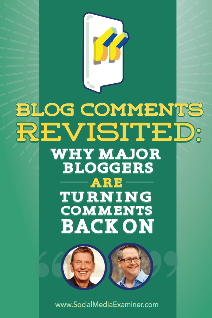 Преразгледани коментари в блогове: Защо големите блогъри отново включват коментарите: Проверка на социалните медии