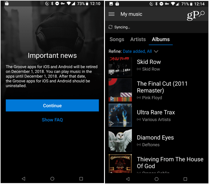 Groove Music App Android