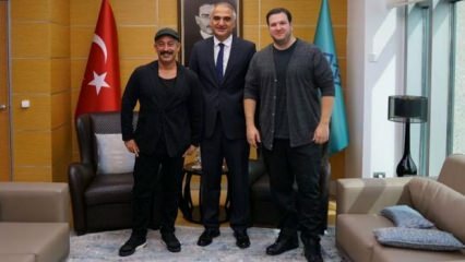 Среща с министъра на културата Ерсой Джем Йълмаз и Шахан Гьокбакар