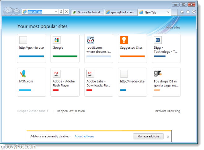Бета екранна обиколка на Internet Explorer 9