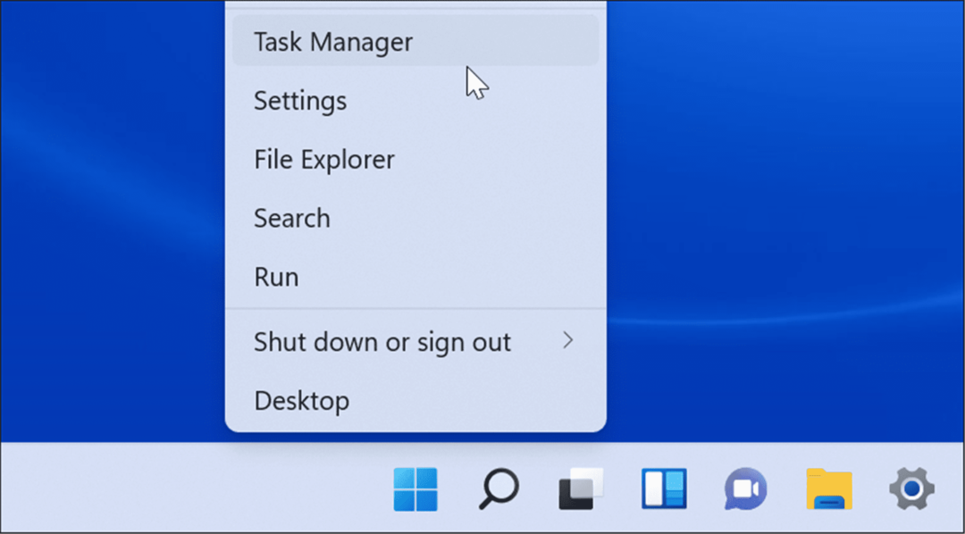 Отворете диспечера на задачите в Windows 11