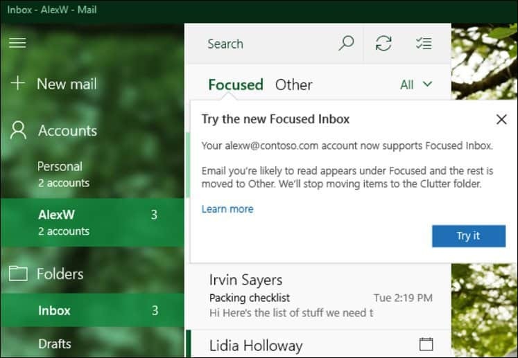 Microsoft пуска големи актуализации на приложения за Windows 10 Mail & Calendar