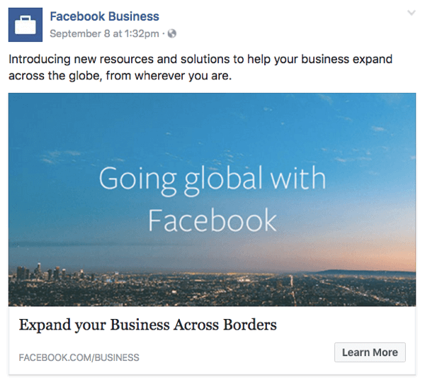 facebook за глобален бизнес