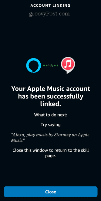 alexa apple music акаунт е свързан