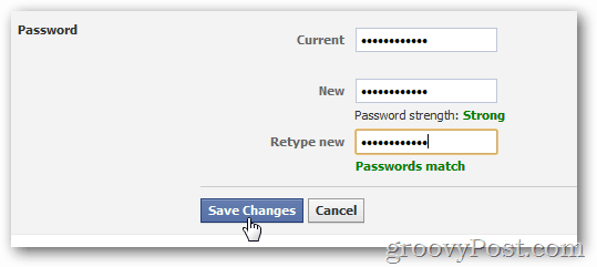 Как да промените паролата си във Facebook
