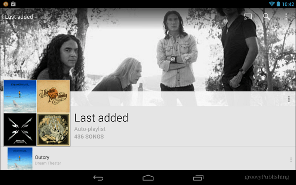 Плейлисти в Google Music добавени
