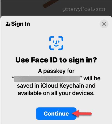 продължете да използвате Face ID за влизане с пароли