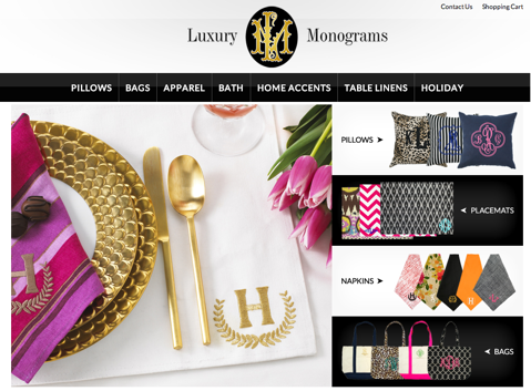 уебсайт за луксозни монограми