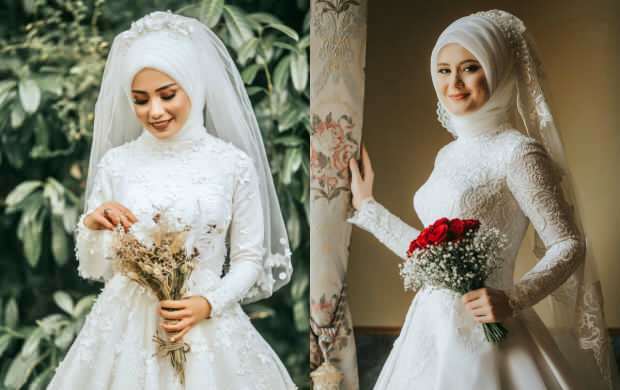 Модели за сватбени рокли Hijab 2020