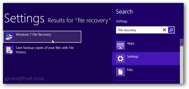 търсене на метрото Windows 7 възстановяване на файлове