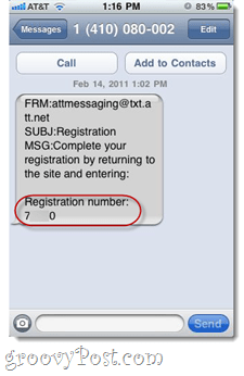 SMS спам от AT&T