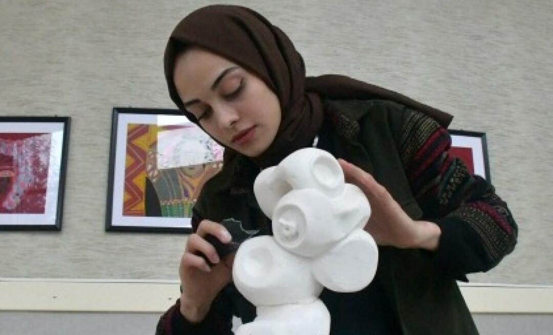 Награда от Министерството на културата за Емине Ердаг, която започна своя път с живопис и продължи със скулптура!