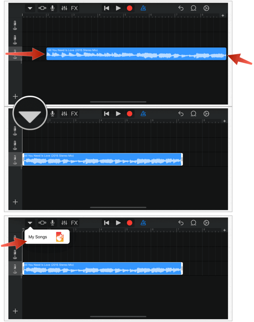 GarageBand моите песни