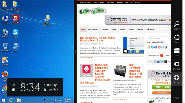 Windows 8.1 модерен UI Desktop