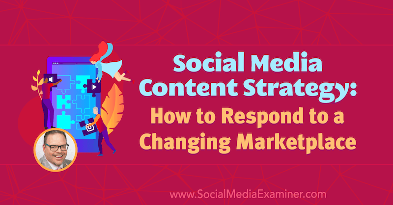 Стратегия за съдържанието на социалните медии: Как да отговорим на променящия се пазар, включващ прозрения от Джей Баер в подкаста за социални медии.
