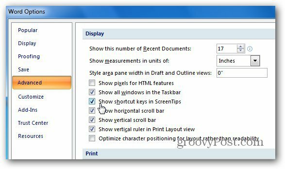 Как да покажете клавишите за бърз достъп в ScreenTips в Microsoft Word [Бърз съвет]