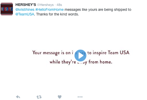 hersheys twitter разговорна реклама