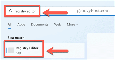 Windows отворен редактор на системния регистър