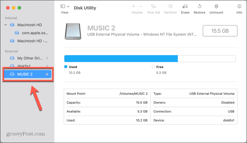 mac usb устройство