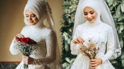2021 модели сватбени рокли с хиджаб Най-красивите модели сватбени рокли с хиджаб