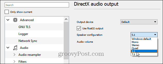 5.1 съраунд аудио на VLC
