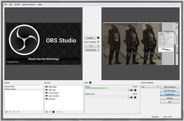 OBS Studios е добра опция за безплатно излъчване на живо.