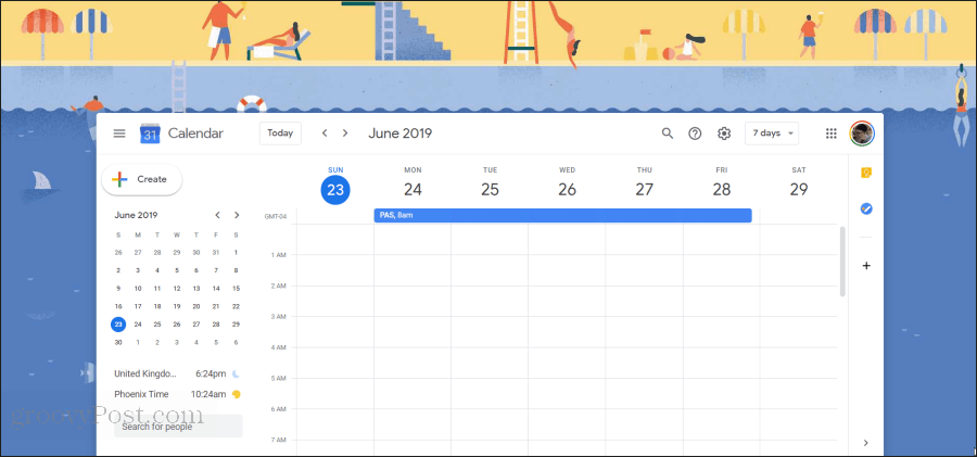 google календар илюстрация