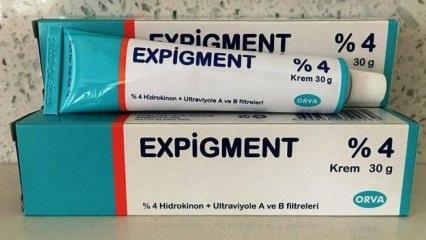 Какво прави кремът Expigment? Как да използвате крем Експигмент? Expigment крем цена