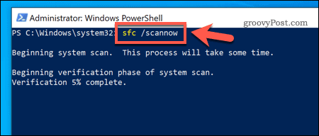 Използване на инструмента SFC в Windows 10