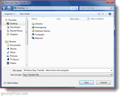 Инструмент за лесно прехвърляне на Windows 7 - Бързо ръководство