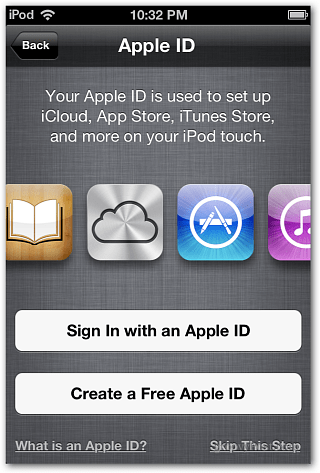 Apple ID iOS 6