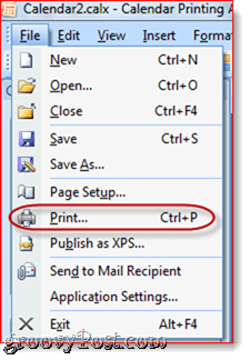 Персонализиране на печатните файлове на Outlook 2010