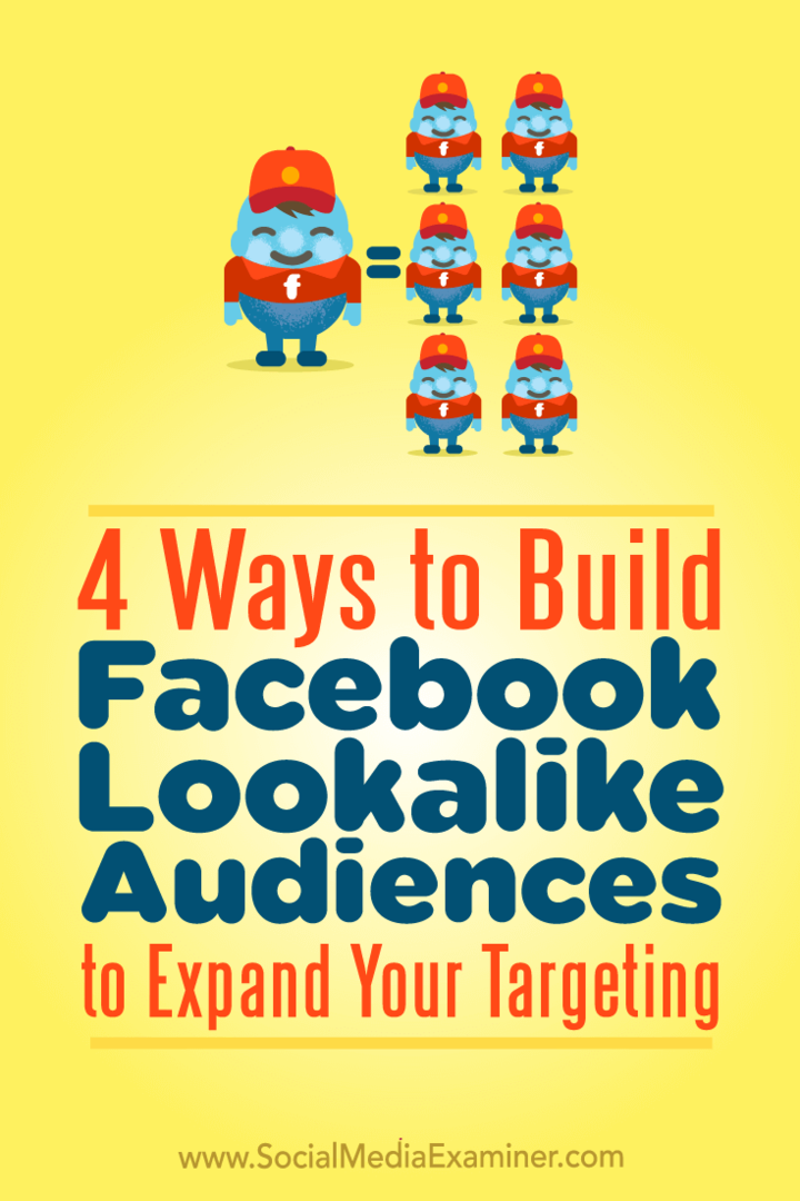 4 начина за изграждане на подобна на Facebook аудитория, за да разширите насочването си от Чарли Лоурънс в Social Media Examiner.