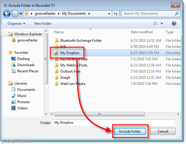 Добавете „My Dropbox“ към менюто „Старт“ на Windows