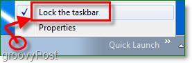 Отключете лентата на задачите в Windows 7
